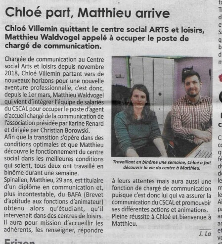 Echos des Vosges du 11 mars 2021