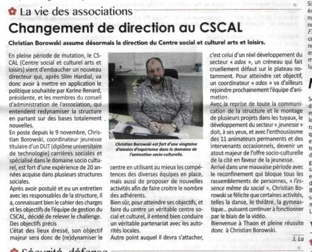 Echos des Vosges du 12/11/2020