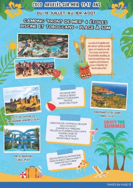 Camping, piscine, toboggans